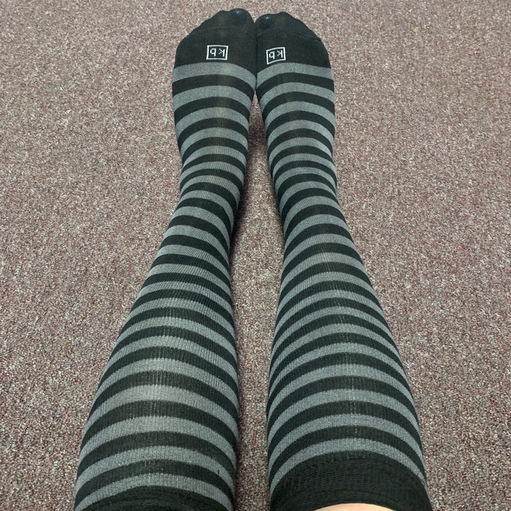 KB Black/Grey knee highs
